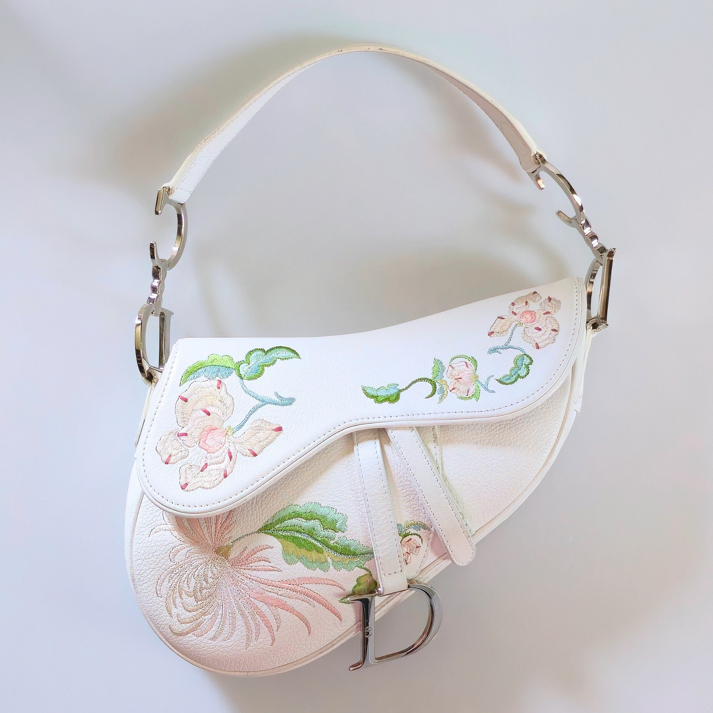 Dior Saddle Bag Floral Embroidery