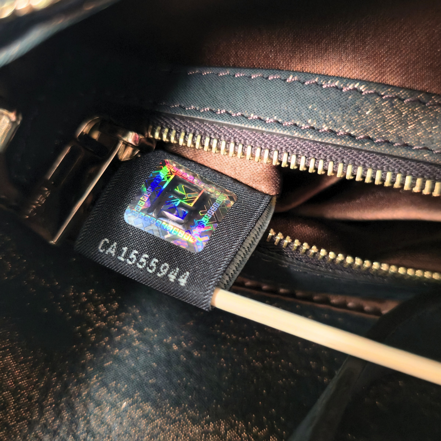 Fendi Baguette Beaded Leopard Print