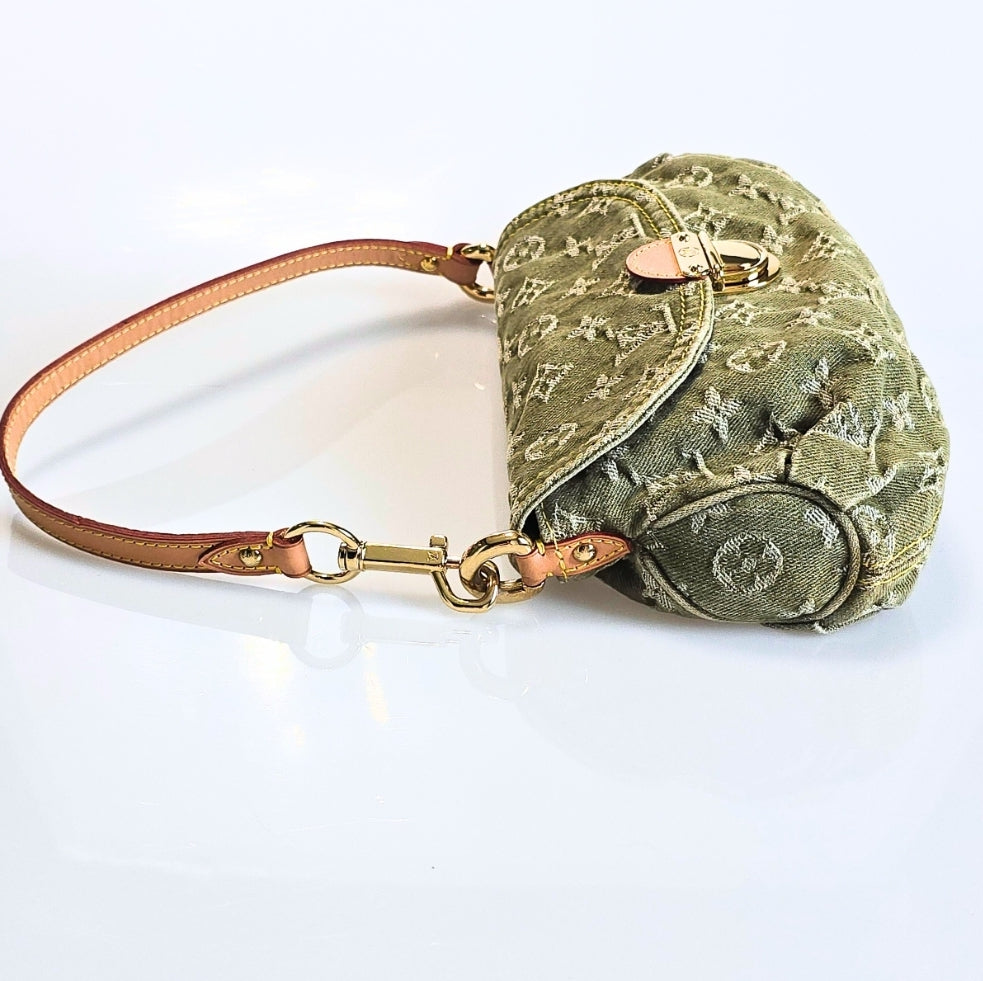 Louis Vuitton Mini Denim Pleaty in Green