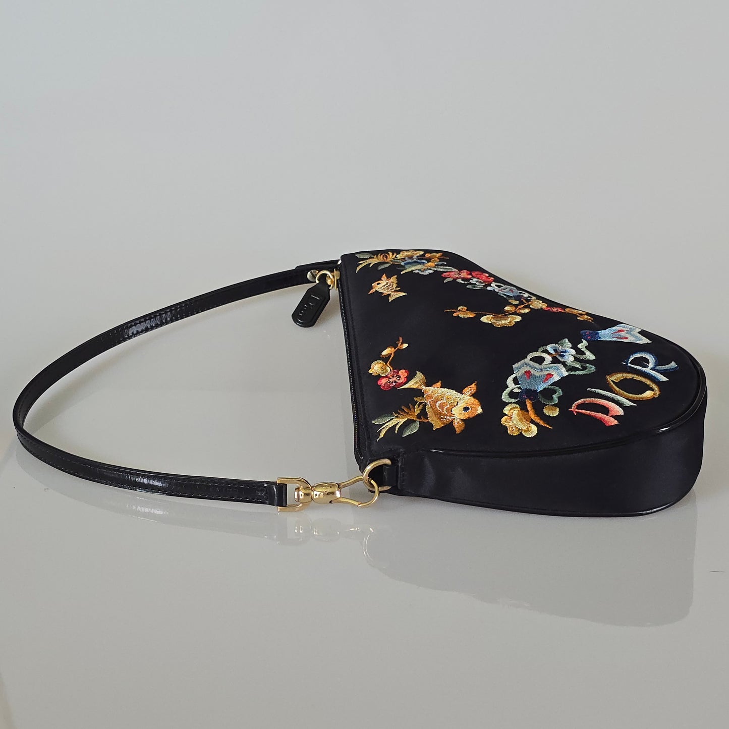 Dior Limited Edition Koi Fish Mini Saddle Bag