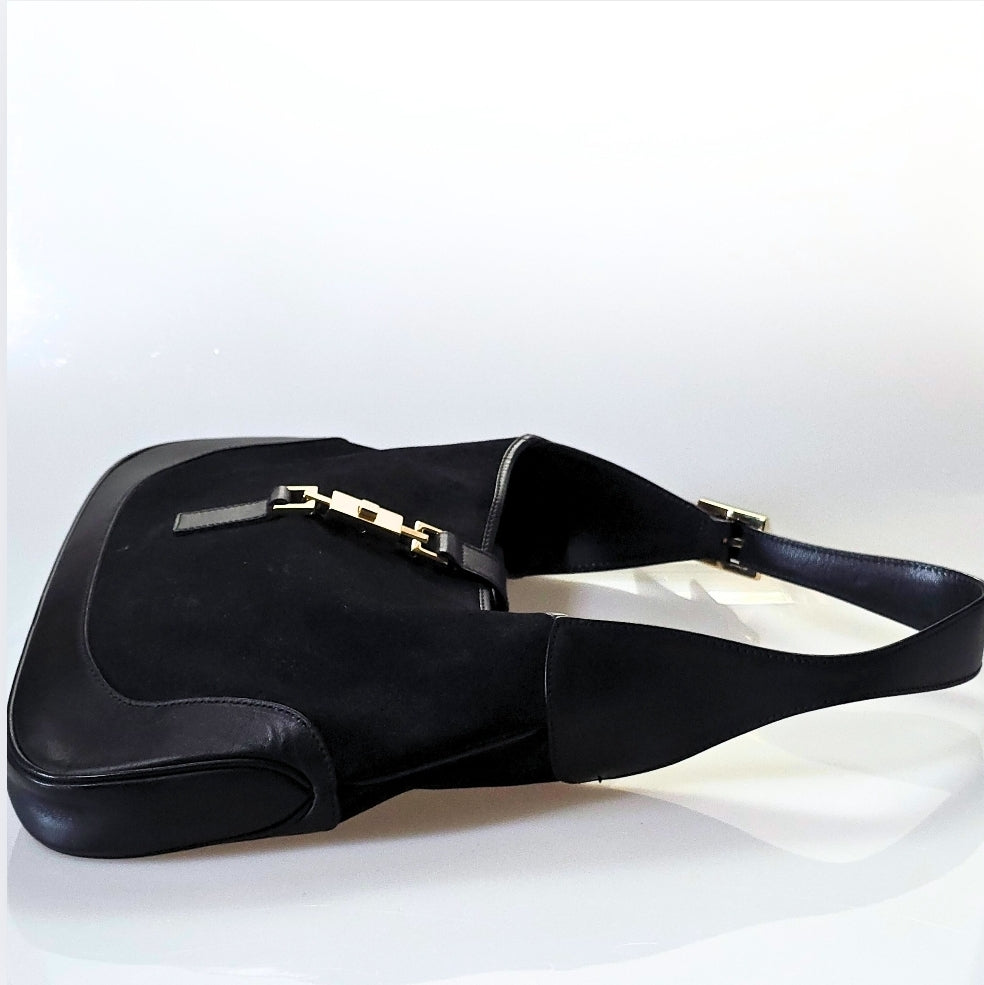 Gucci Jackie Vintage Suede with Gold Hardware