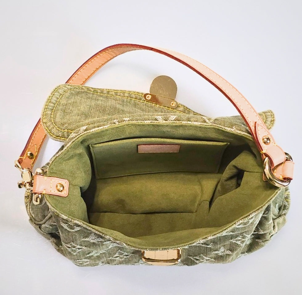 Louis Vuitton Mini Denim Pleaty in Green