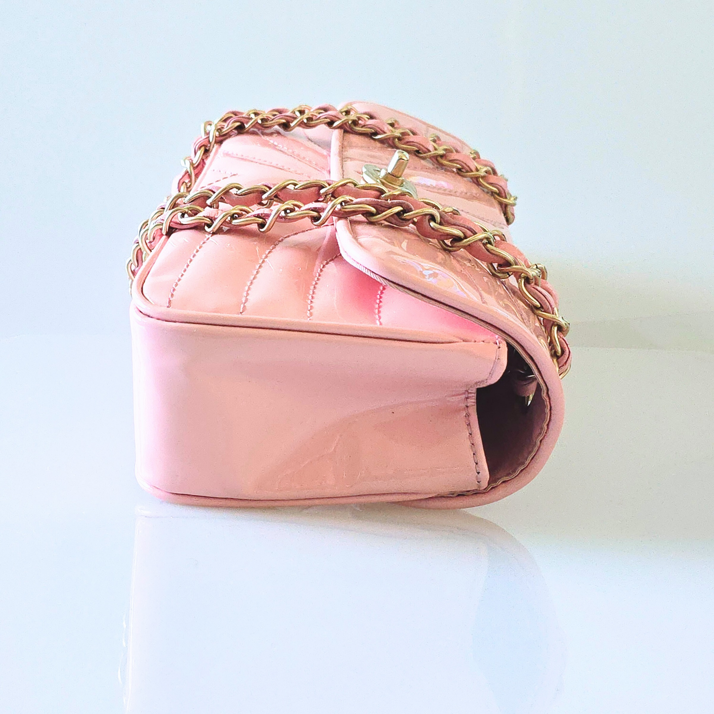 Chanel East West V-Stitch Shoulder Bag