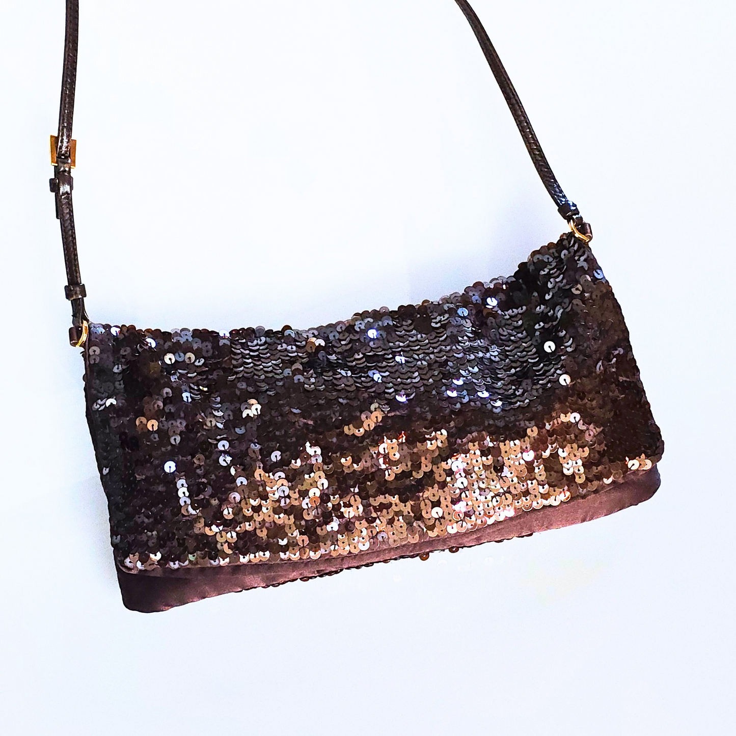 Prada Sequin Shoulder Flap Bag