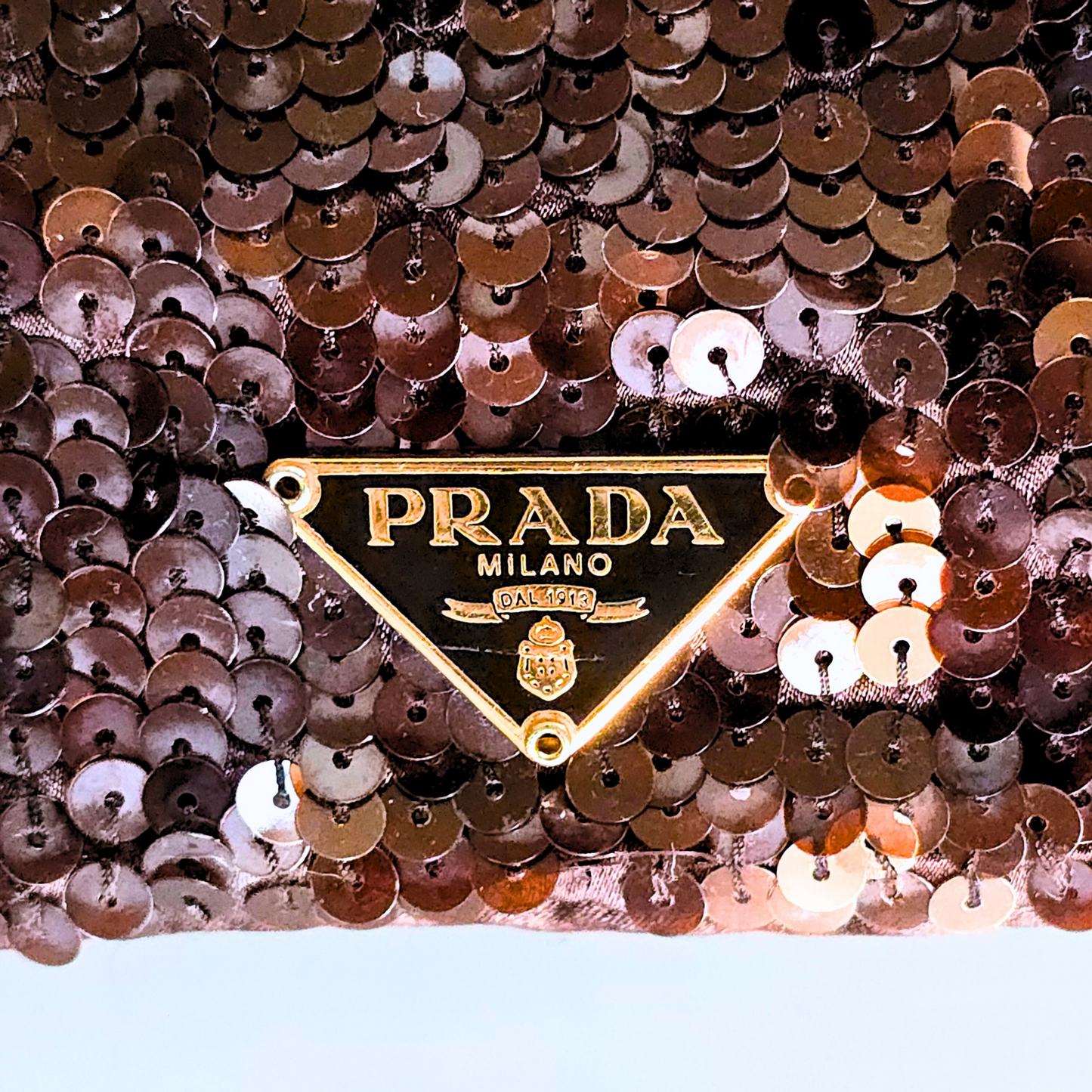 Prada Sequin Shoulder Flap Bag