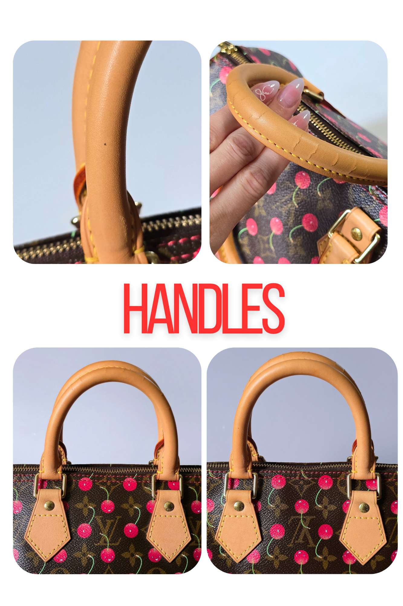 Louis Vuitton Cherry Speedy 25 Limited Edition Vintage