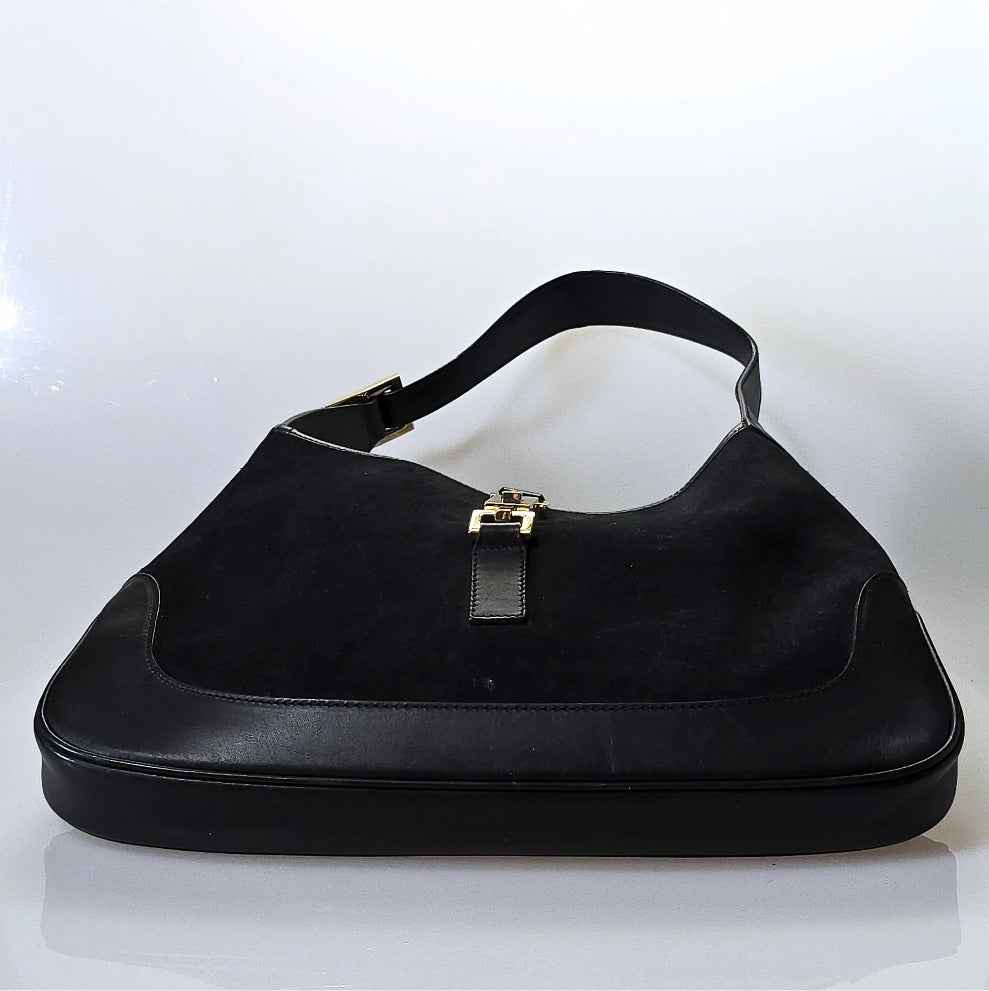 Gucci Jackie Vintage Suede with Gold Hardware
