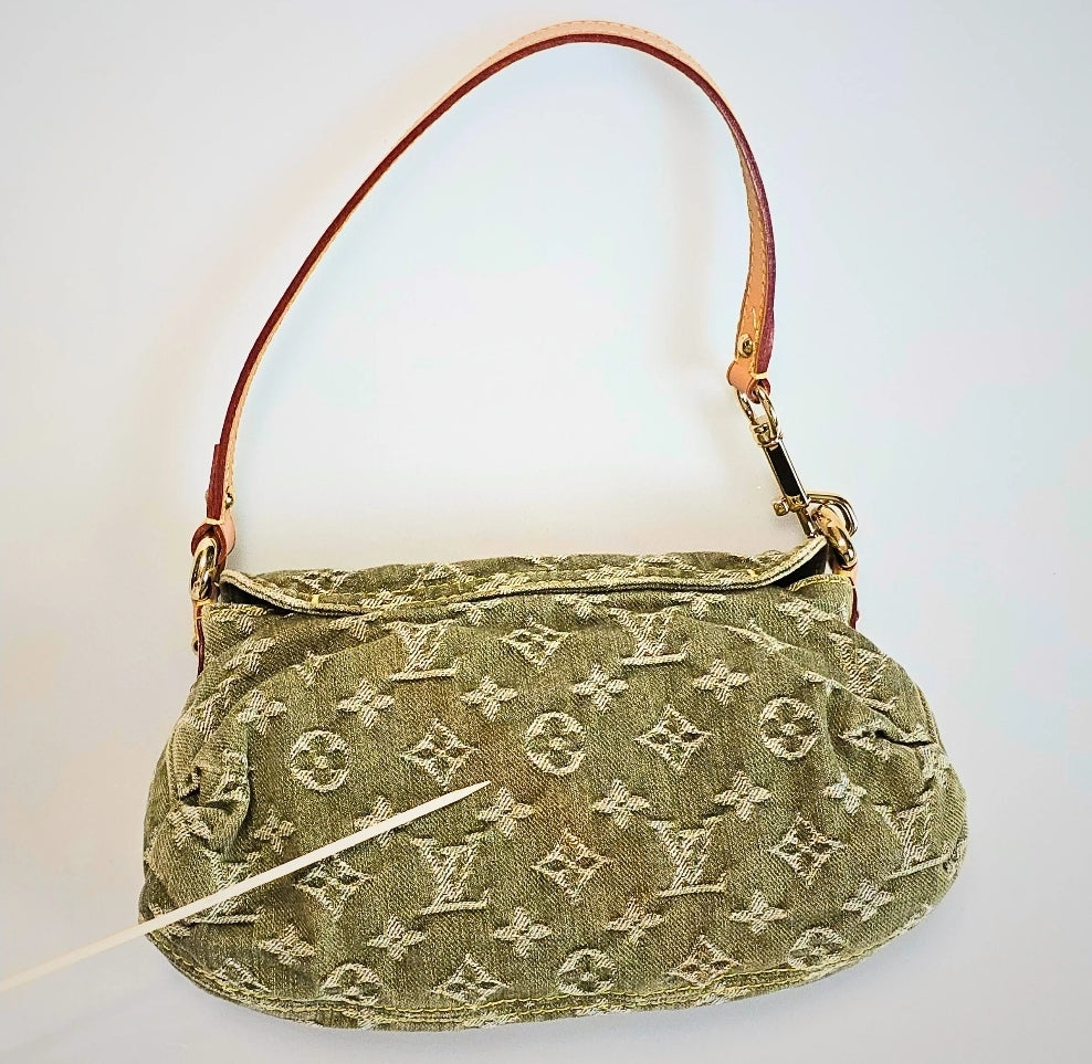 Louis Vuitton Mini Denim Pleaty in Green