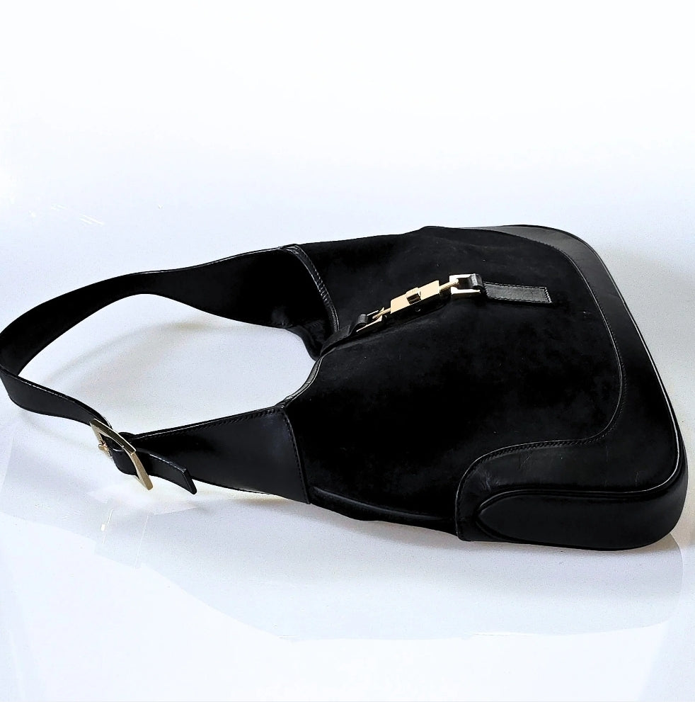 Gucci Jackie Vintage Suede with Gold Hardware