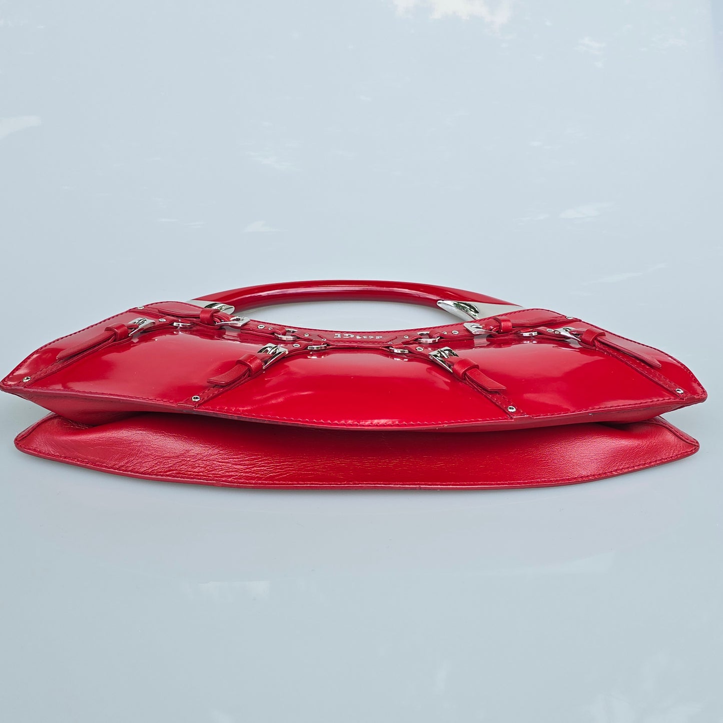 Dior Bondage Bag Red Patent Leather