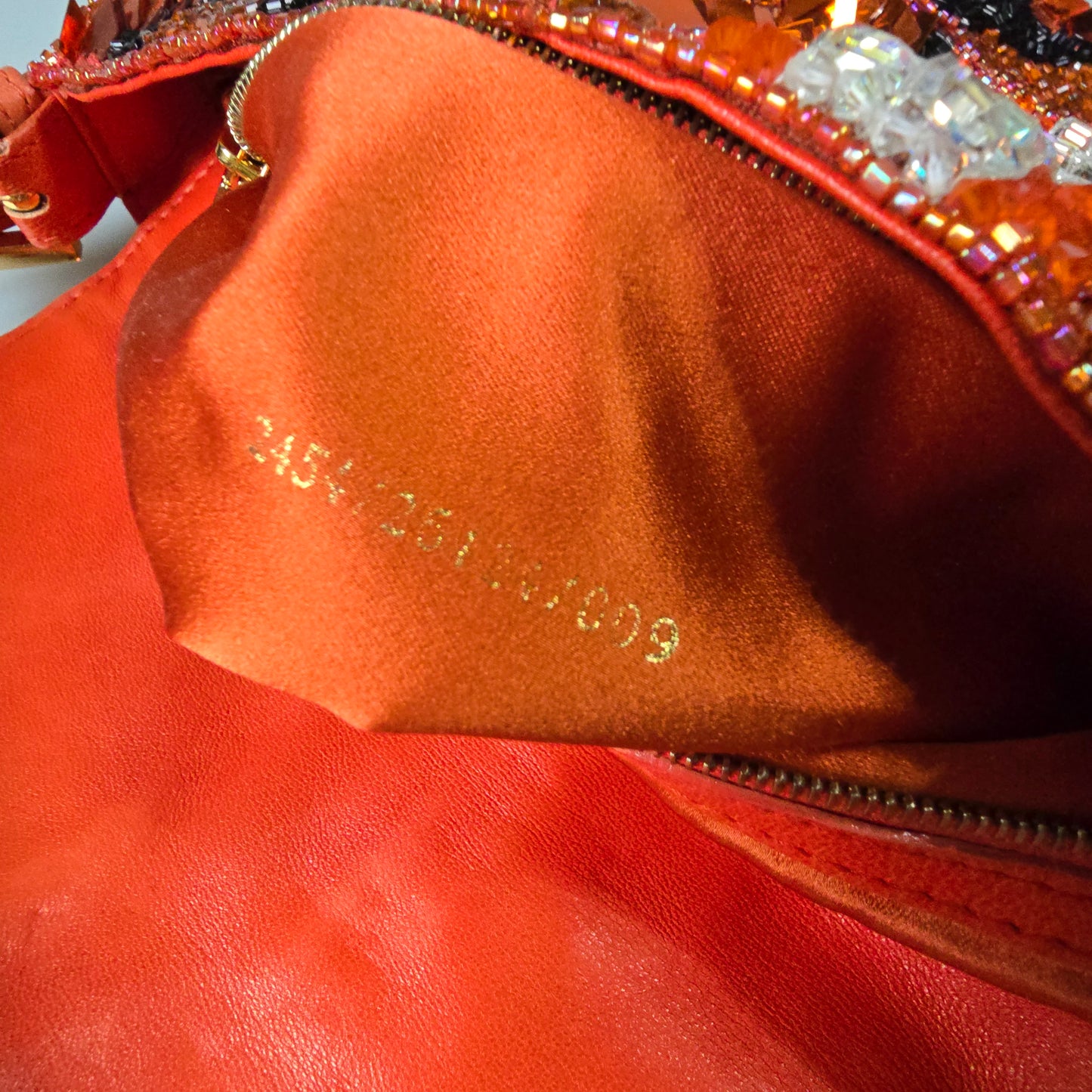 Fendi Baguette Sequin Beaded Tiger Stripes