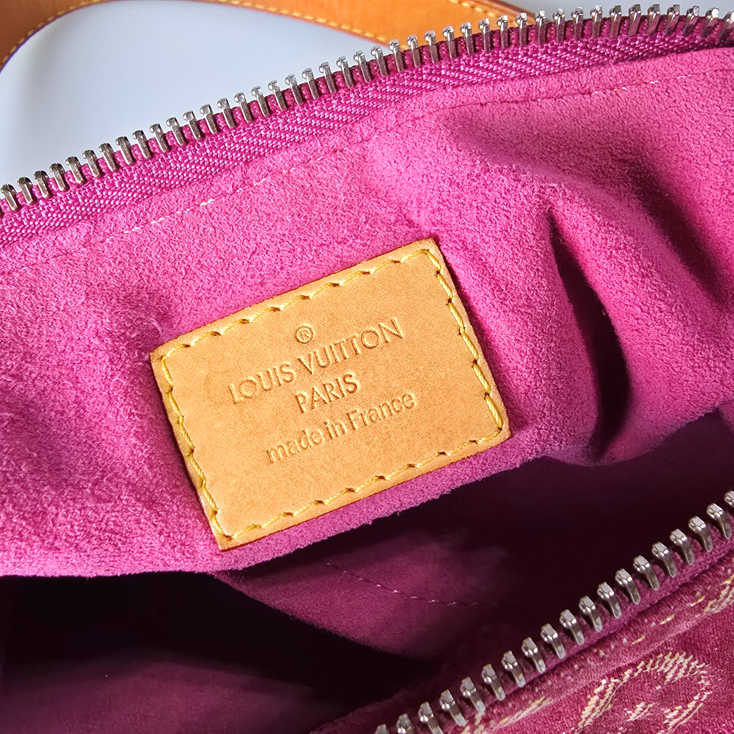 Louis Vuitton Denim Baggy PM Pink Vintage