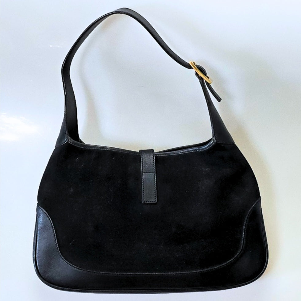 Gucci Jackie Vintage Suede with Gold Hardware