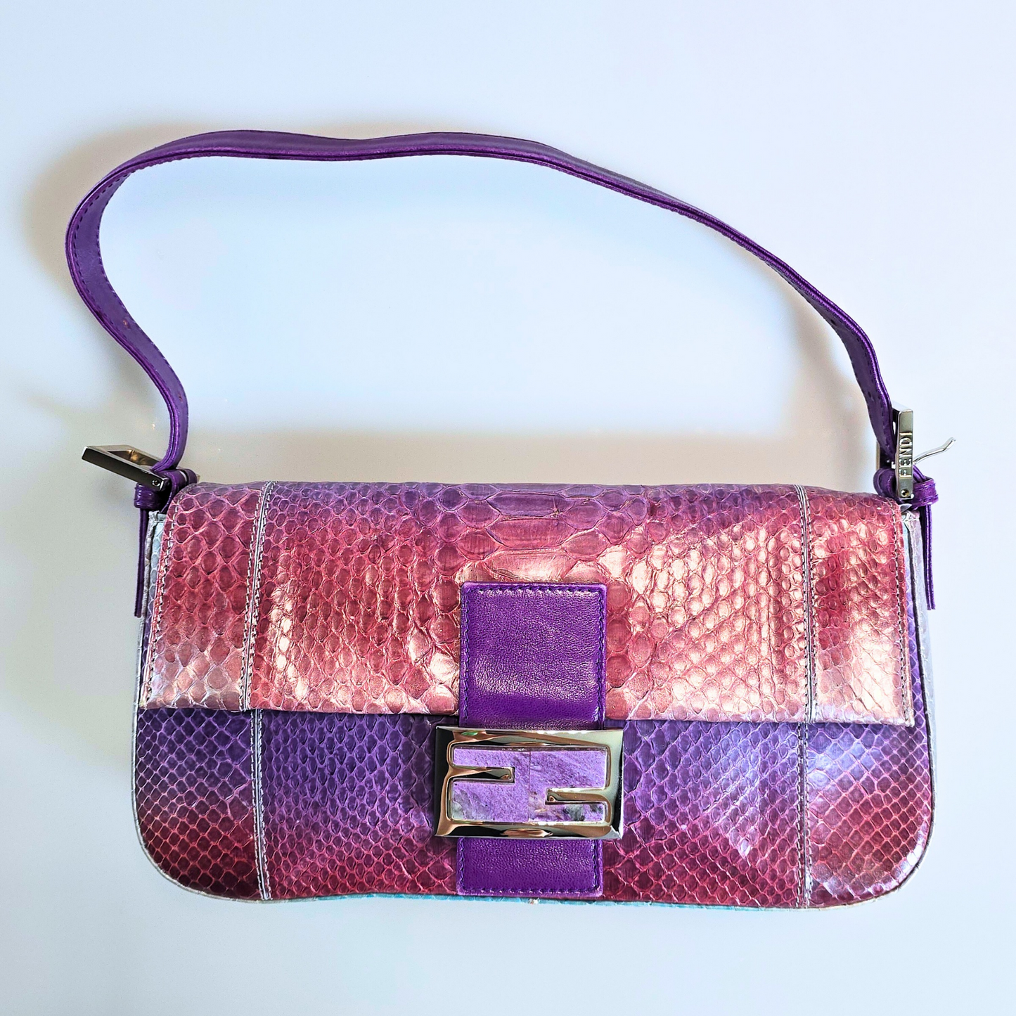 Fendi Baguette Ombre Python