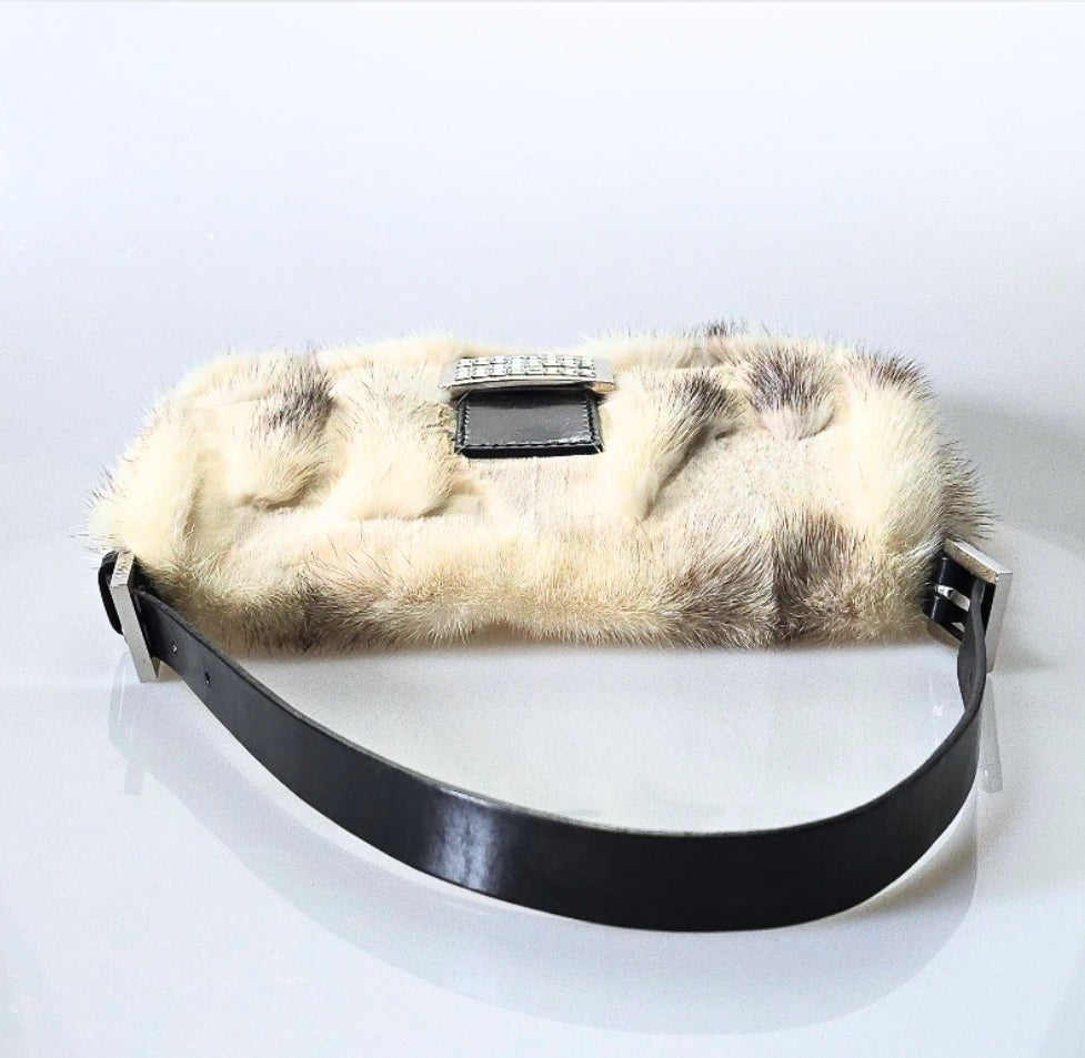 Fendi Baguette Mink Patchwork