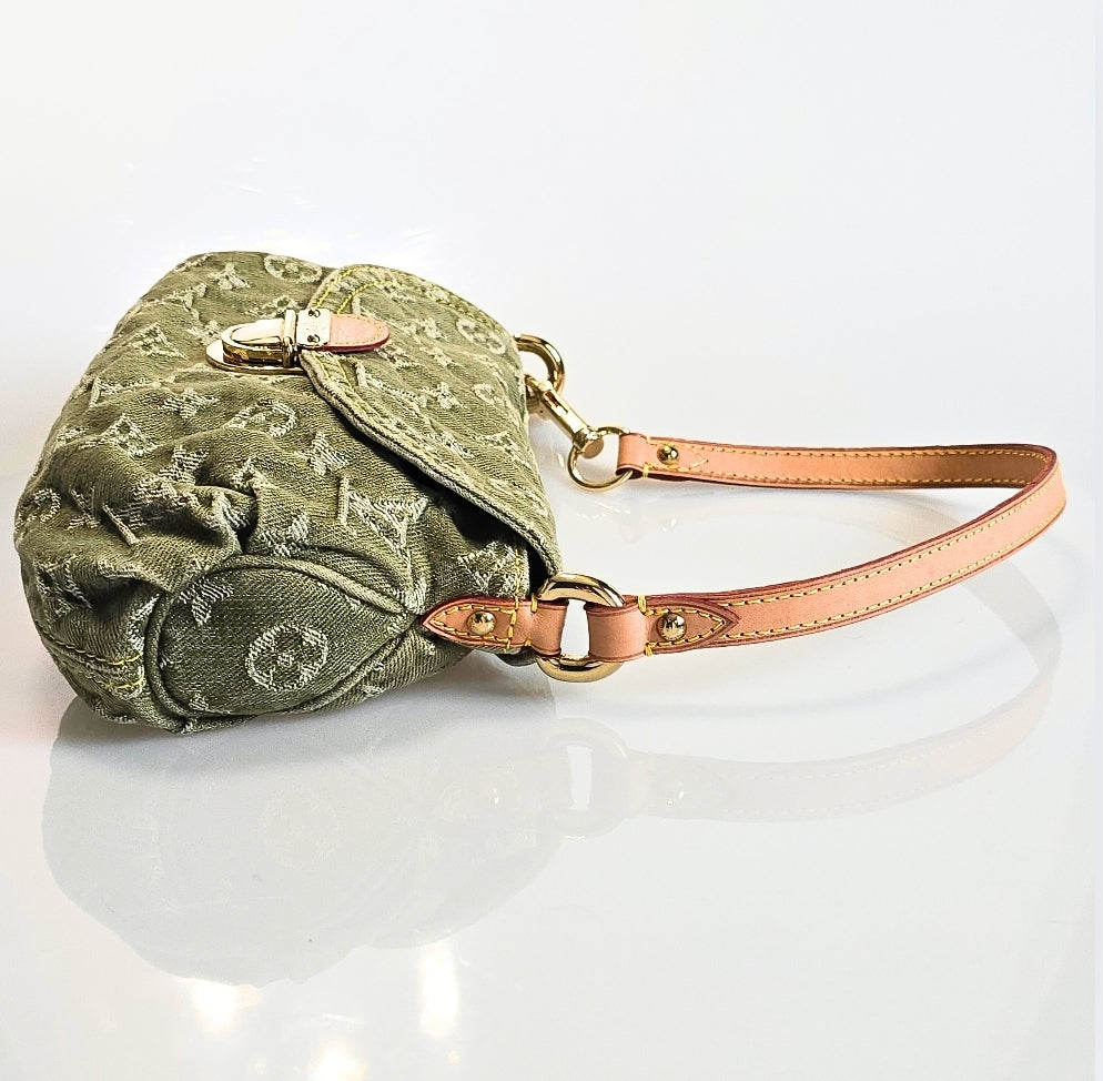 Louis Vuitton Mini Denim Pleaty in Green