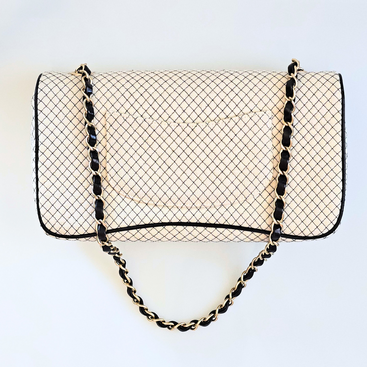 Chanel East West Jersey Flap Bag