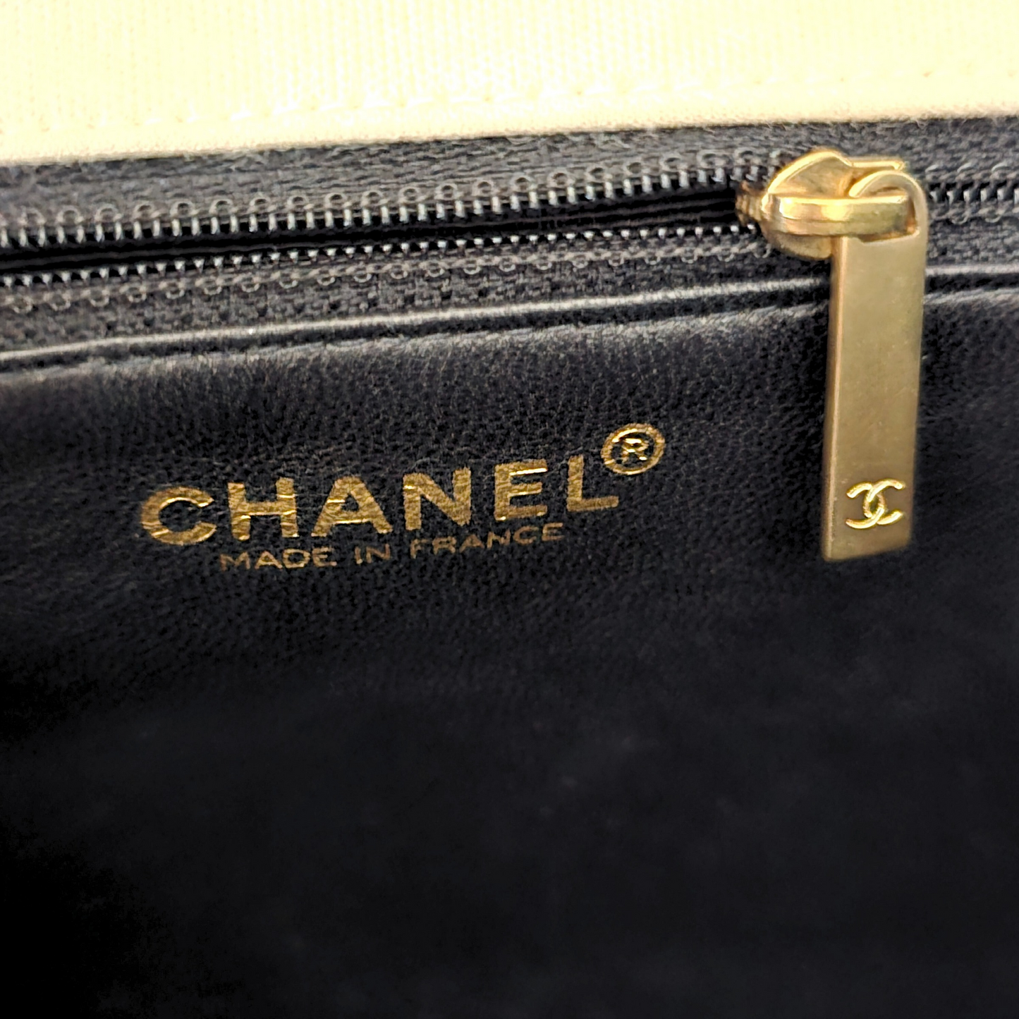 Chanel East West Jersey Flap Bag