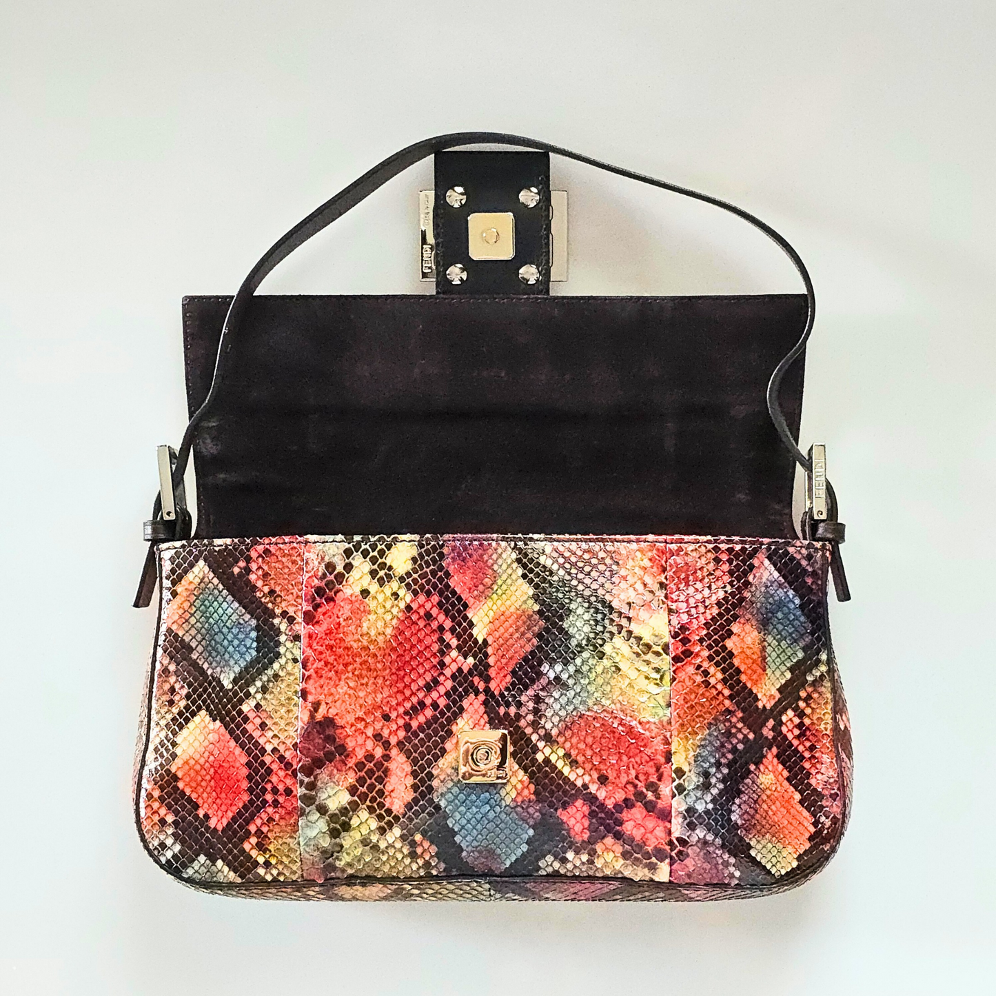 Fendi Baguette Multicolor Python