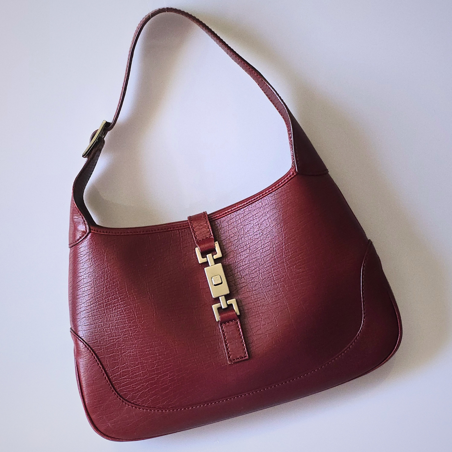 Gucci Jackie Red Leather Vintage