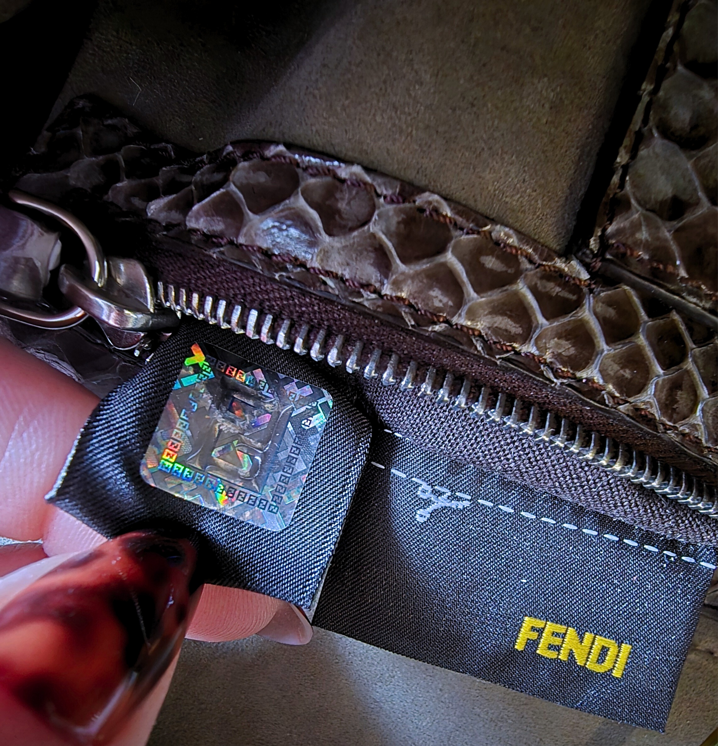 RESERVE ITEM- MISSWORLDWIDE Fendi Baguette Dragon Scale Armor