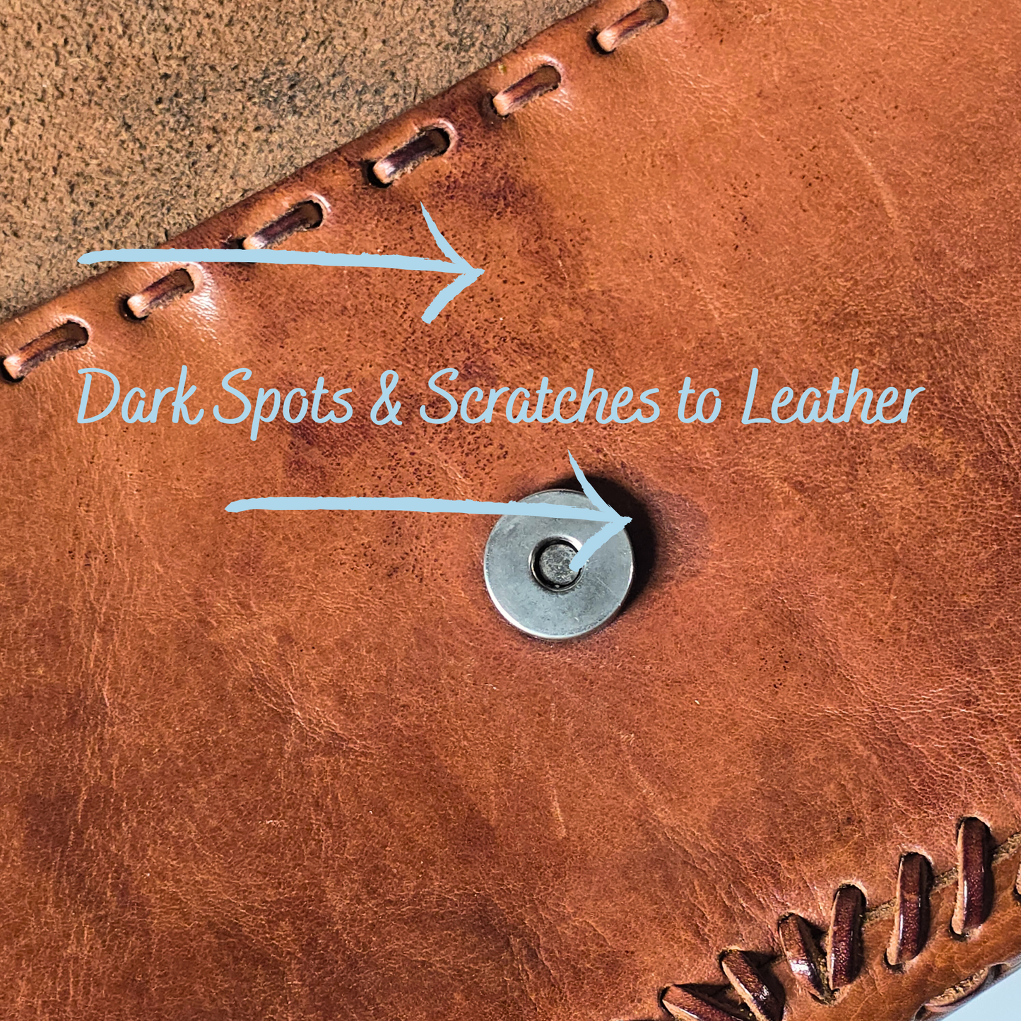 Fendi Baguette Whipstitch Mirror Detailing