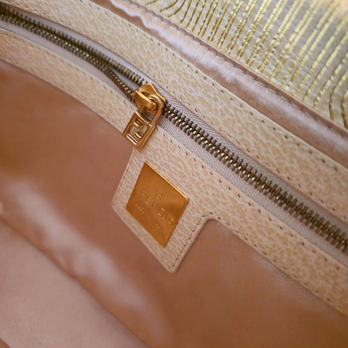 Fendi Baguette Gold Onlay