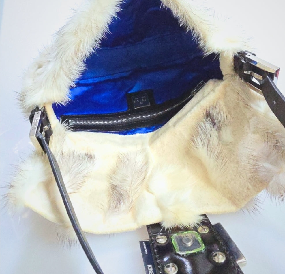 Fendi Baguette Mink Patchwork