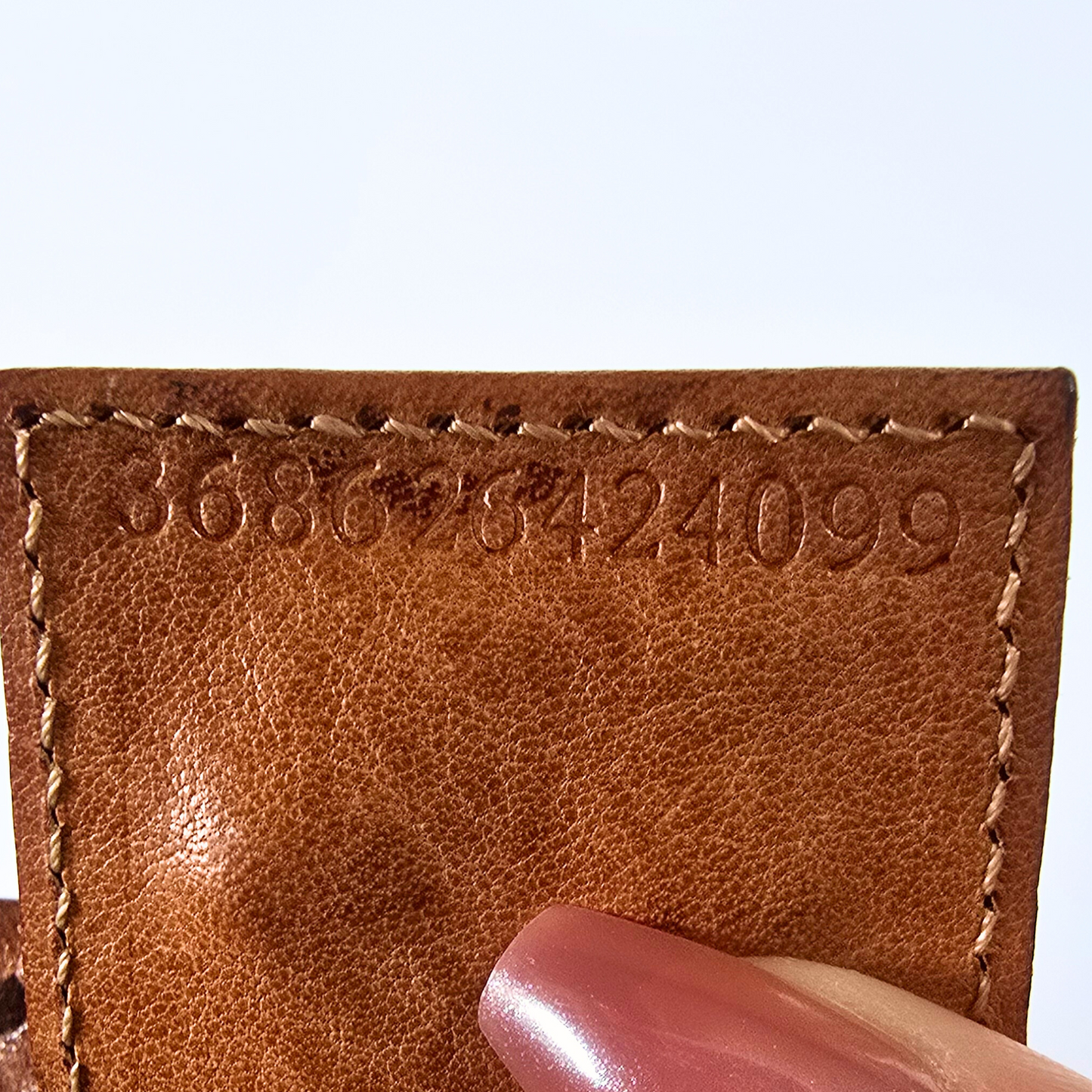 Fendi Baguette Whipstitch Mirror Detailing
