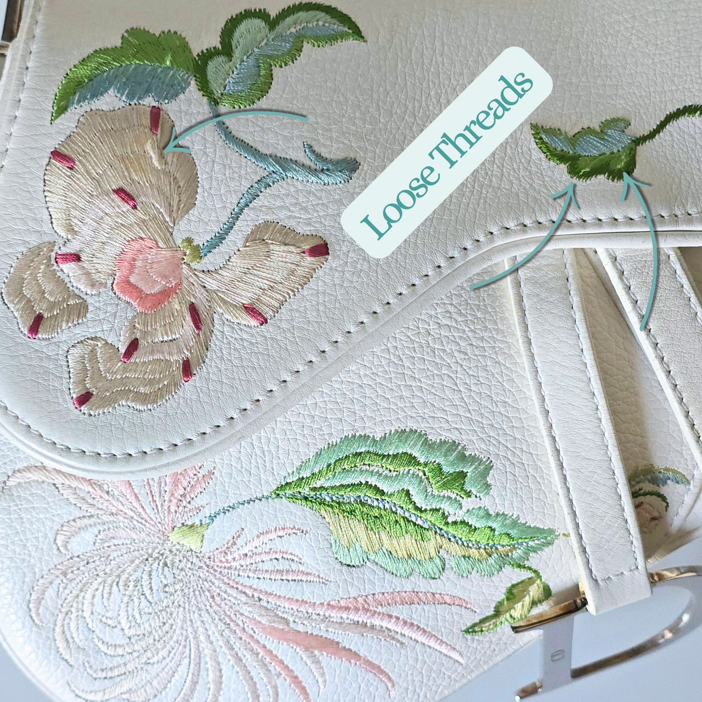 Dior Saddle Bag Floral Embroidery