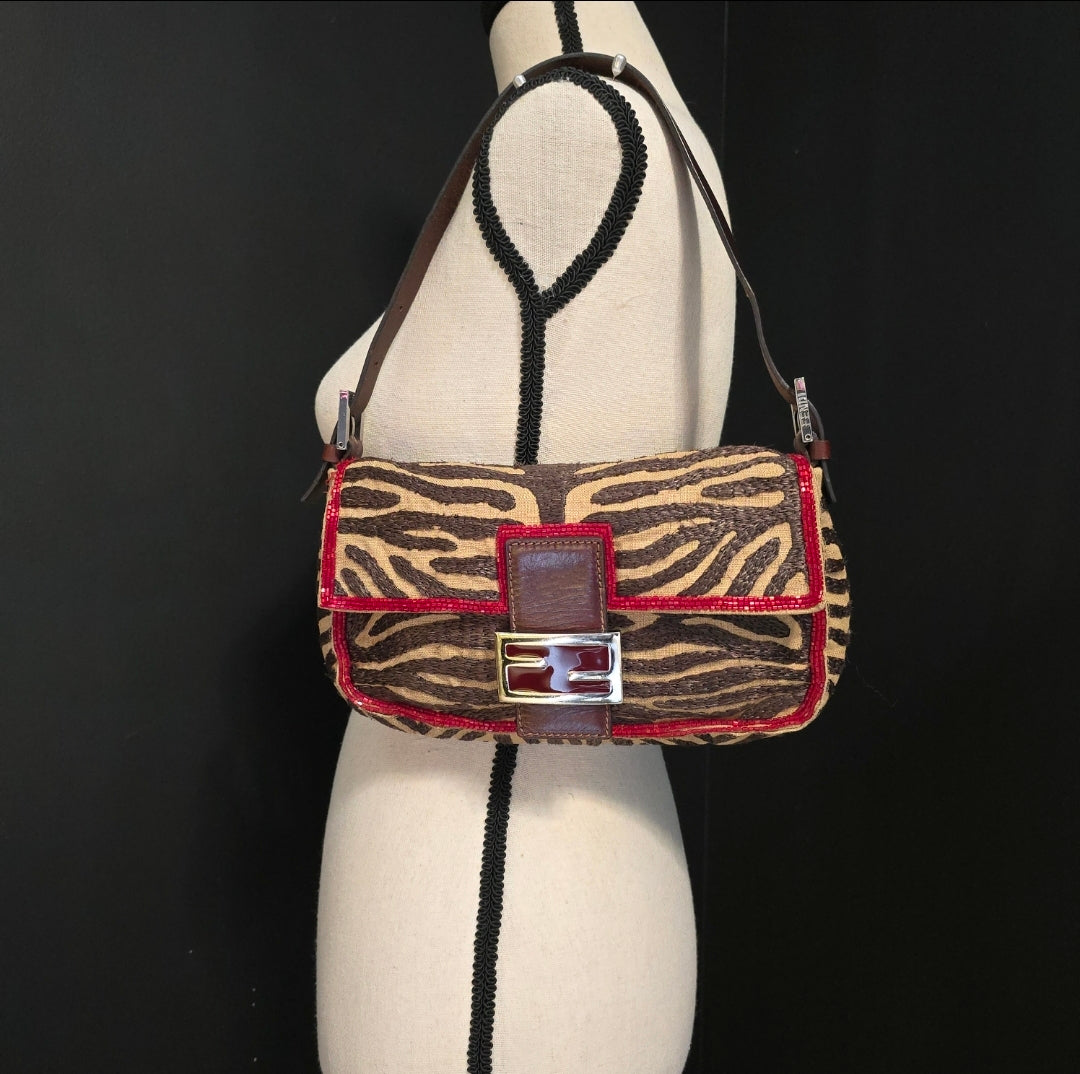 Fendi Baguette in Zebra/Tiger Stripes