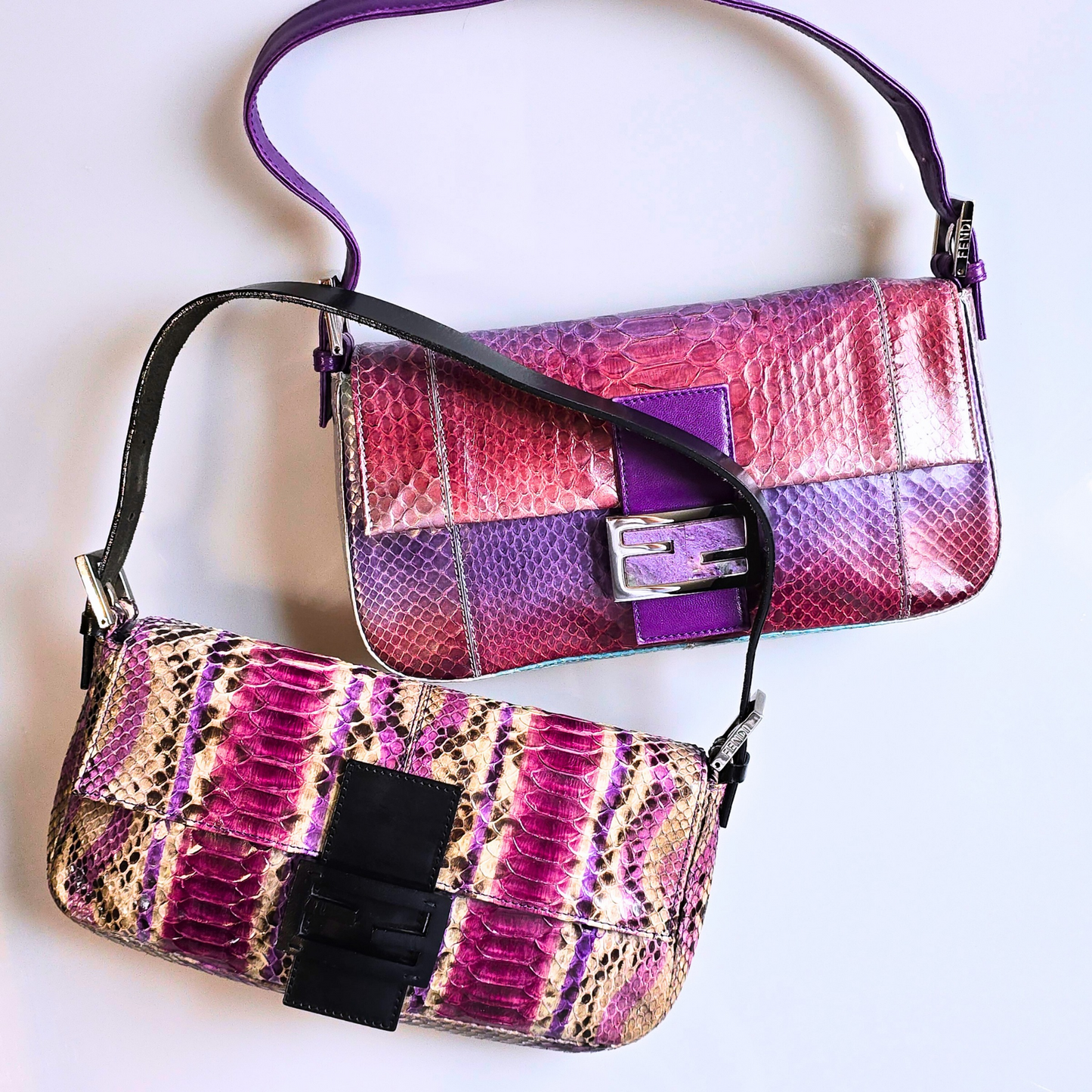 Fendi Baguette Python Leather