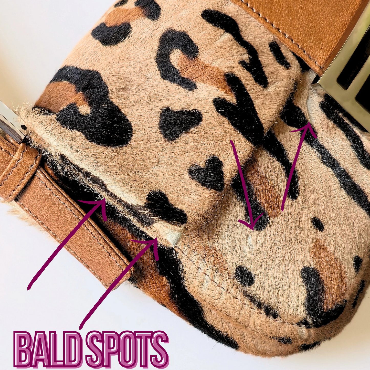 Fendi Baguette Leopard Print Pony Hair