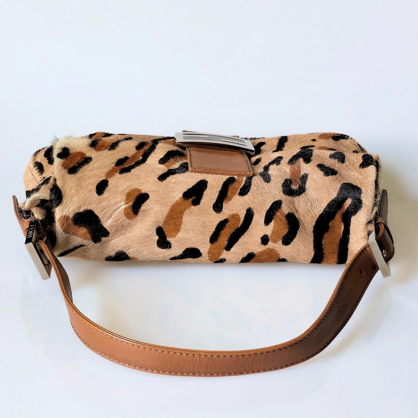 Fendi Baguette Leopard Print Pony Hair