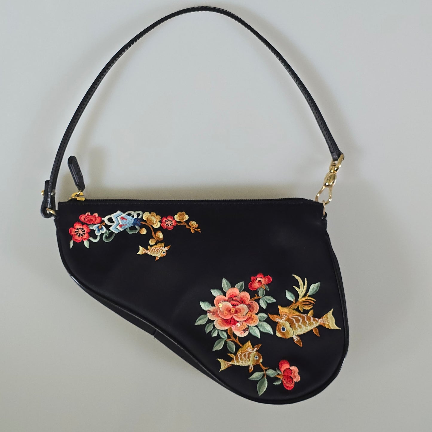 Dior Limited Edition Koi Fish Mini Saddle Bag