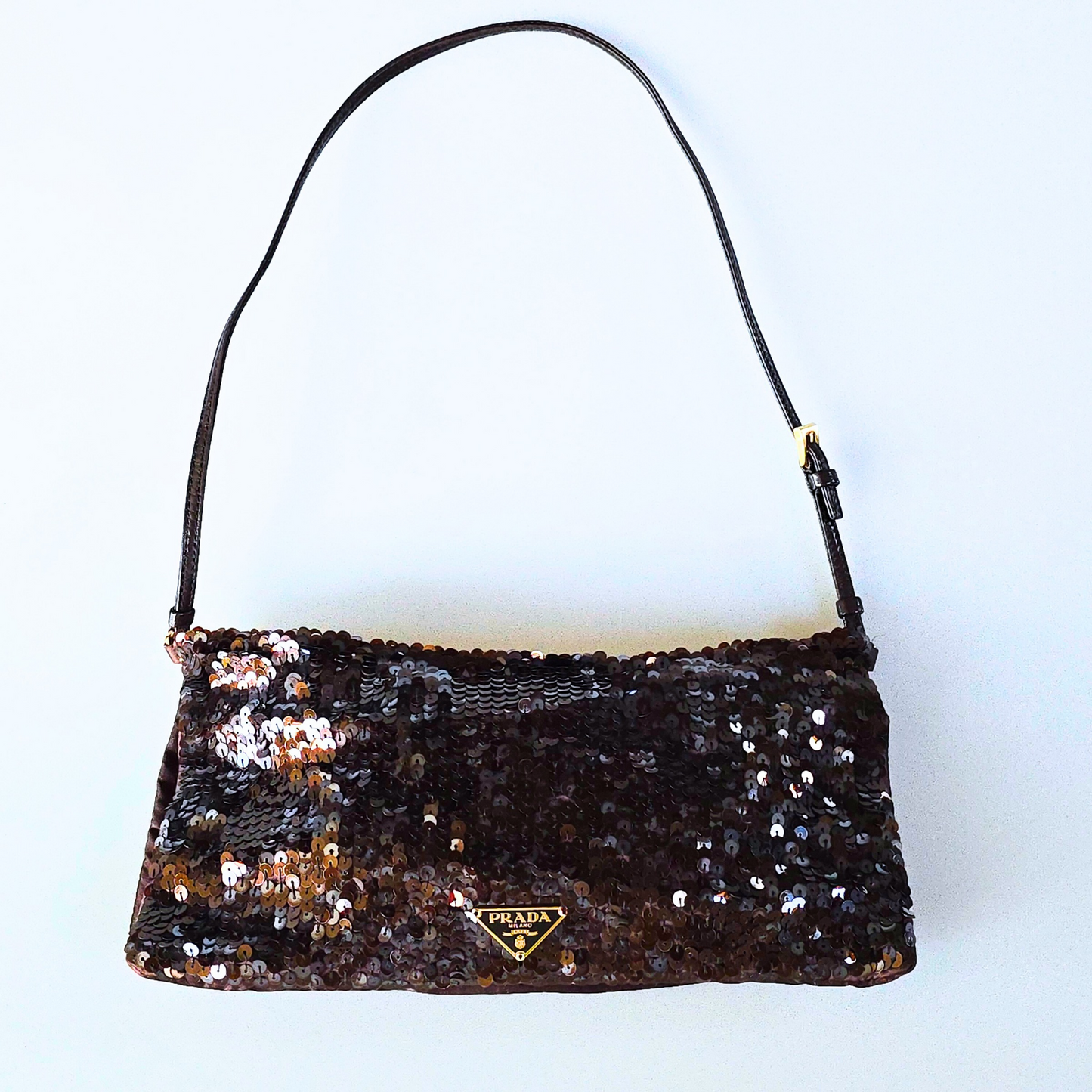 Prada Sequin Shoulder Flap Bag