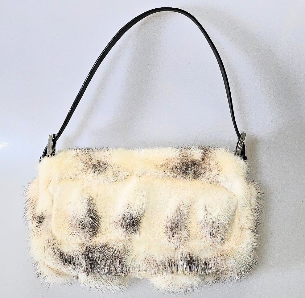 Fendi Baguette Mink Patchwork