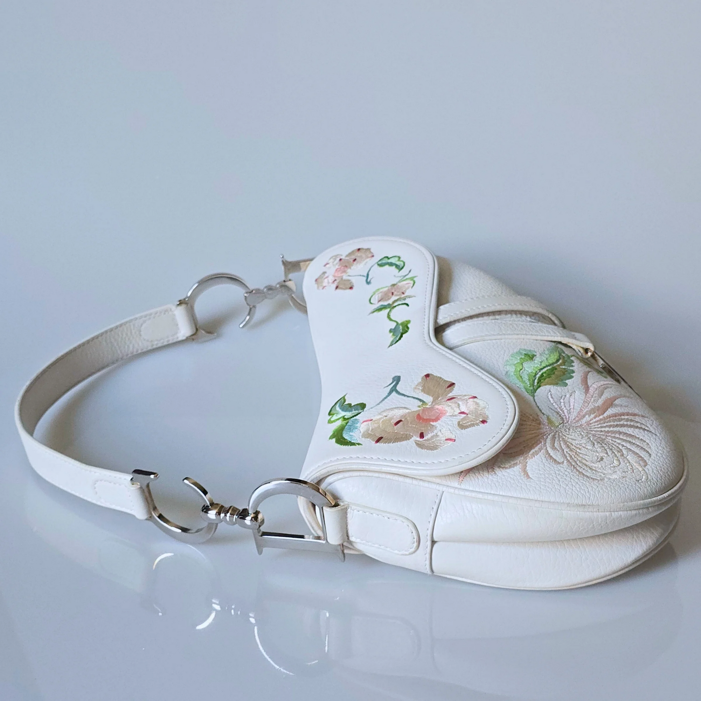 Dior Saddle Bag Floral Embroidery