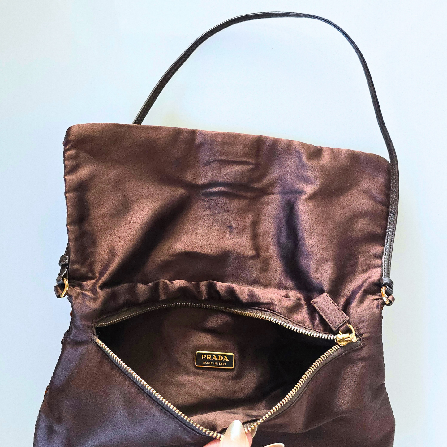 Prada Sequin Shoulder Flap Bag