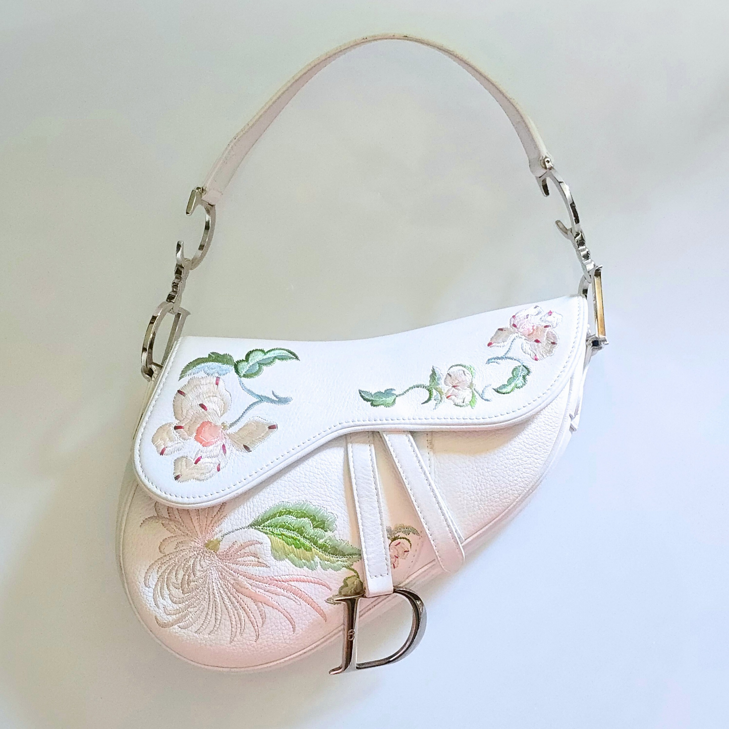 Dior Saddle Bag Floral Embroidery