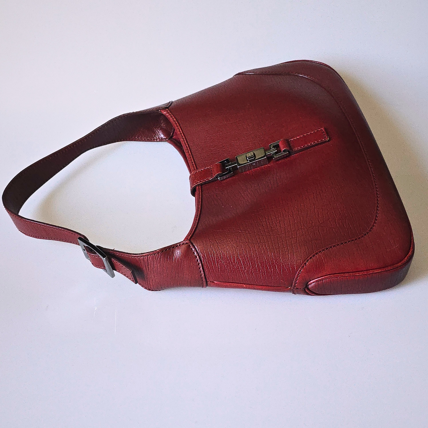 Gucci Jackie Red Leather Vintage