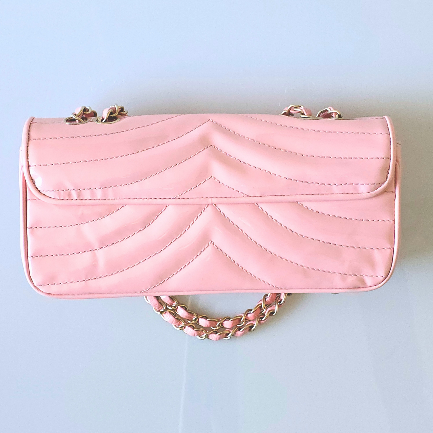 Chanel East West V-Stitch Shoulder Bag