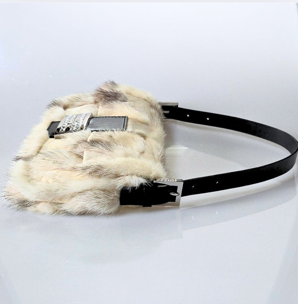 Fendi Baguette Mink Patchwork
