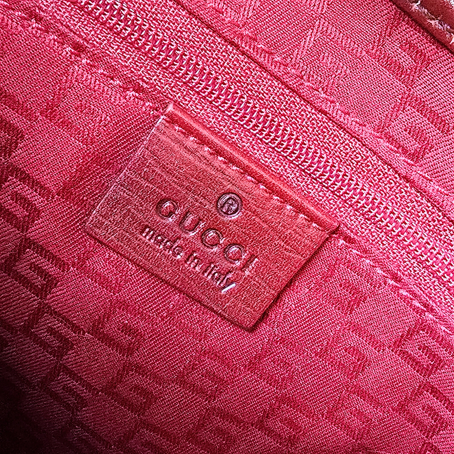 Gucci Jackie Red Leather Vintage