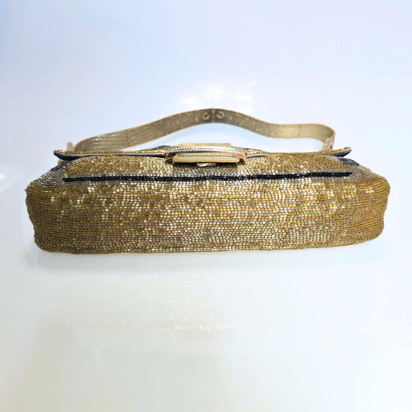Fendi Baguette Beaded with Lizard Detail
