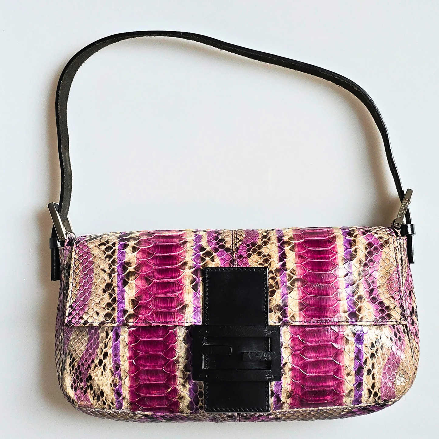 Fendi Baguette Python Leather