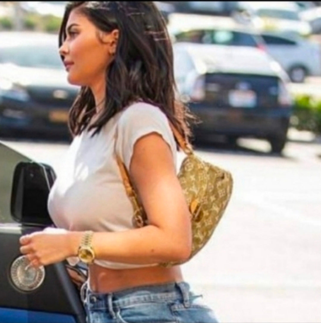 Louis Vuitton Mini Denim Pleaty Green