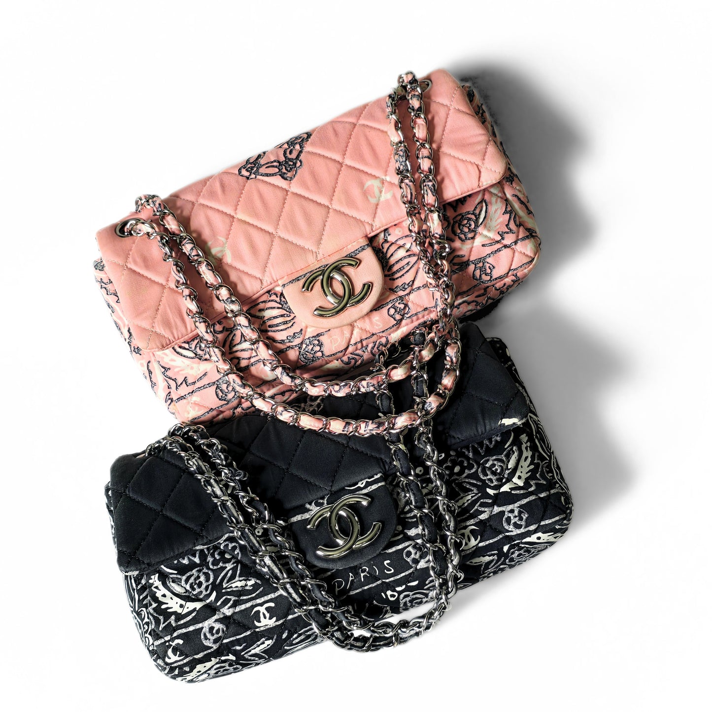 Chanel Paisley Bandana Flap Bag Black