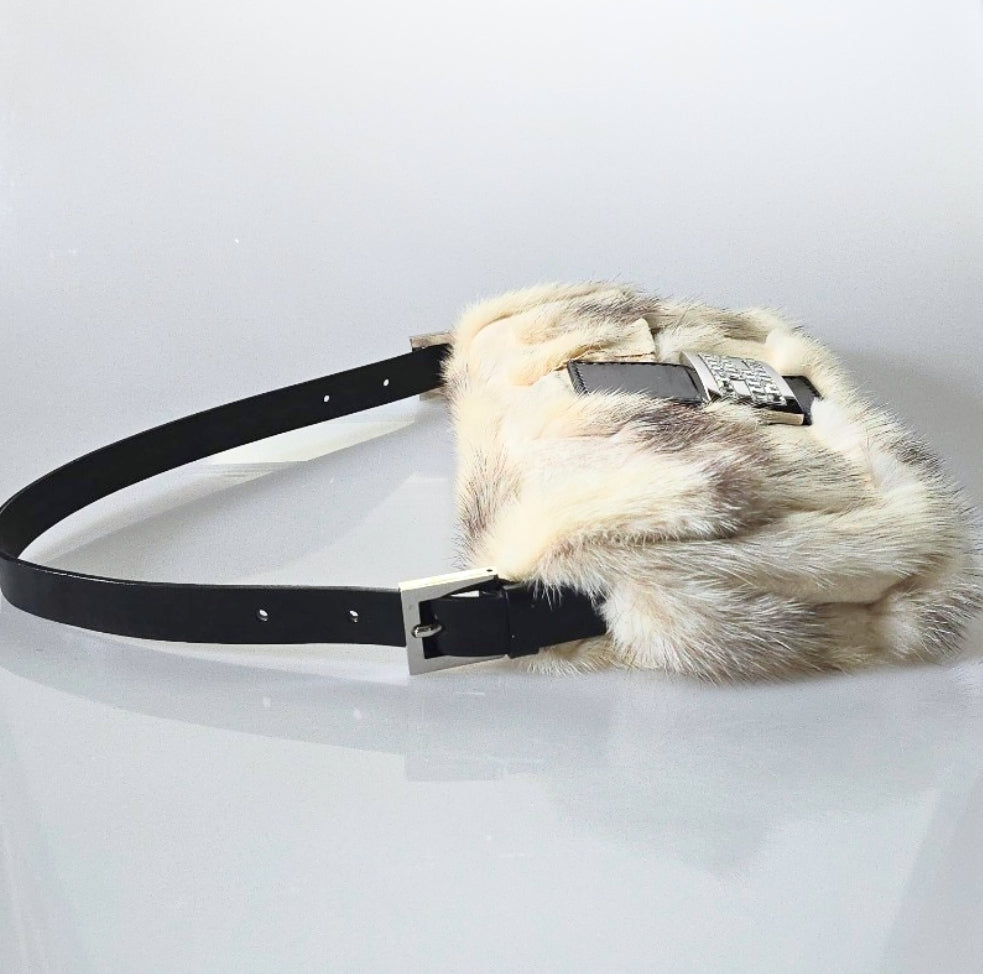 Fendi Baguette Mink Patchwork