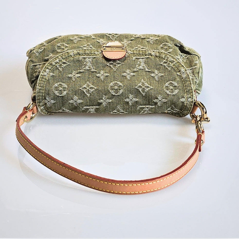 Louis Vuitton Mini Denim Pleaty in Green